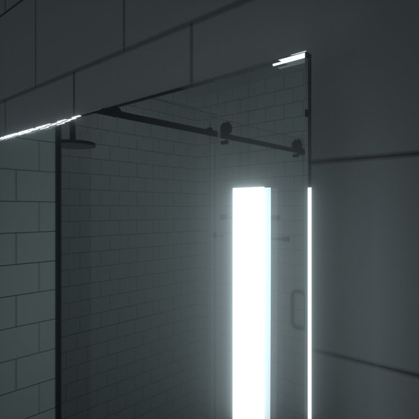 Brayden Studio® Crystianna Led Lighted Bathroom Mirror Back Light for ...
